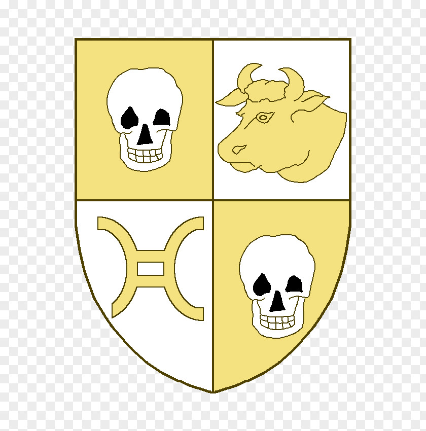 Skull Logo Yellow Brand PNG