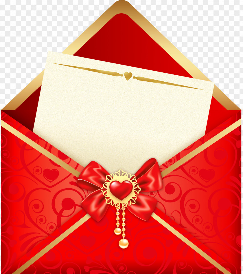 Envelope Mail Wedding Invitation Valentine's Day Heart Clip Art PNG
