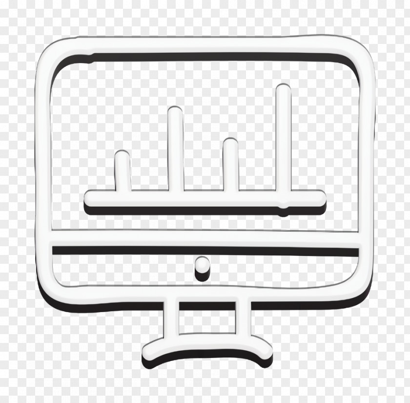 Line Art Meter Bars Icon Chart Graph PNG