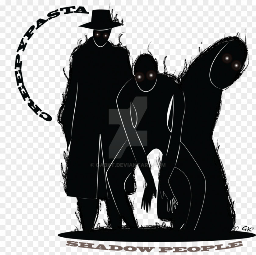 People Shadow Slenderman Person Drawing Creepypasta PNG