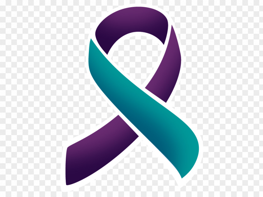 Watercolor Ribbon Awareness Suicide Prevention Decal PNG
