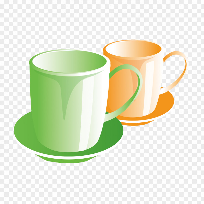 Creative Hand-painted Cup Coffee Teacup PNG
