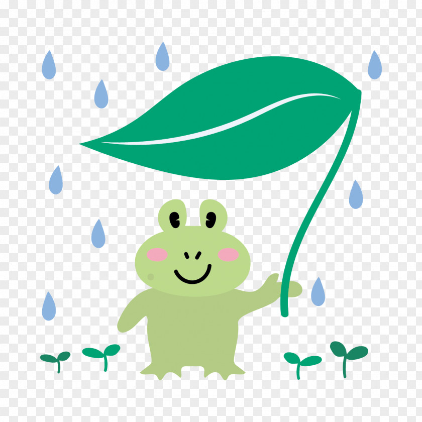Frog Illustration Rain Clip Art Umbrella PNG