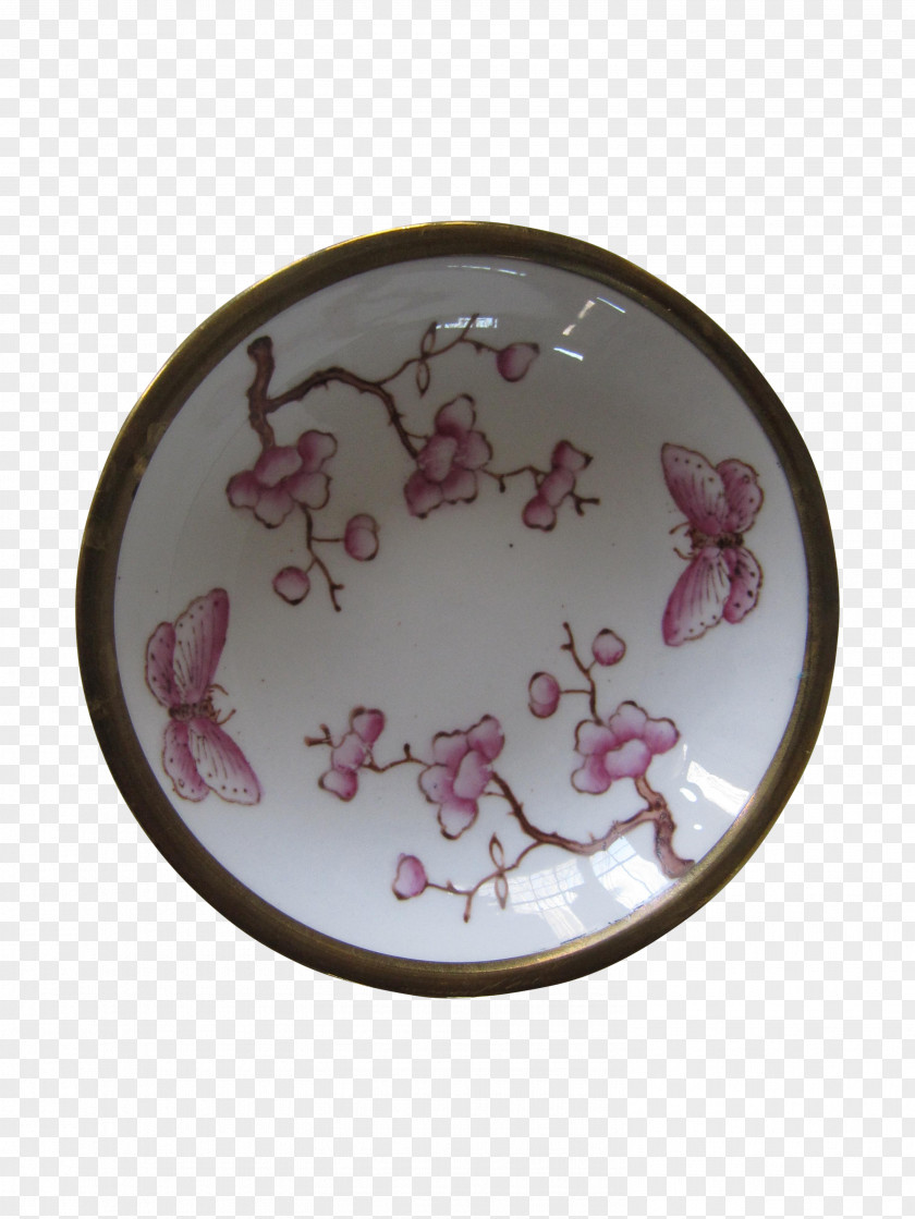 Hand-painted Cherry Blossoms Lilac Purple Violet Porcelain Tableware PNG