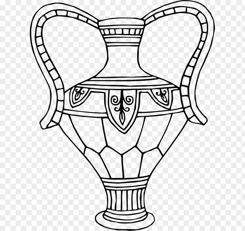 Line Drawing Art Vase PNG