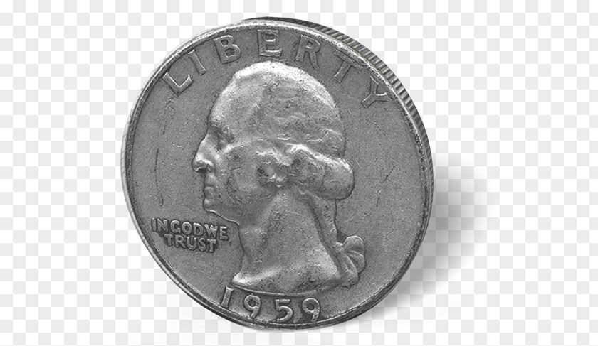 Silver Coin Quarter Eagle PNG