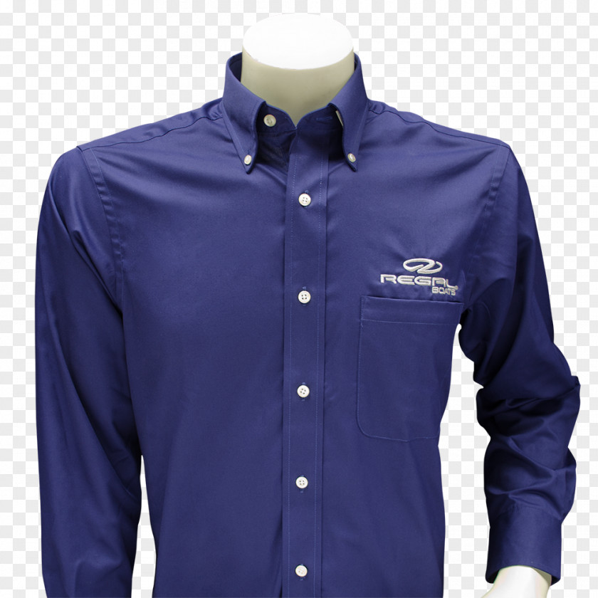 Up Button Jacket Dress Shirt T-shirt Blue Blouson PNG