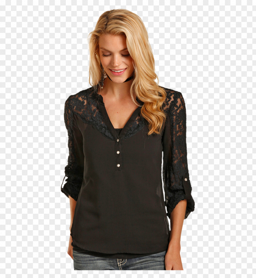WESTERN DRESS Blouse Shoulder Sleeve Button Barnes & Noble PNG