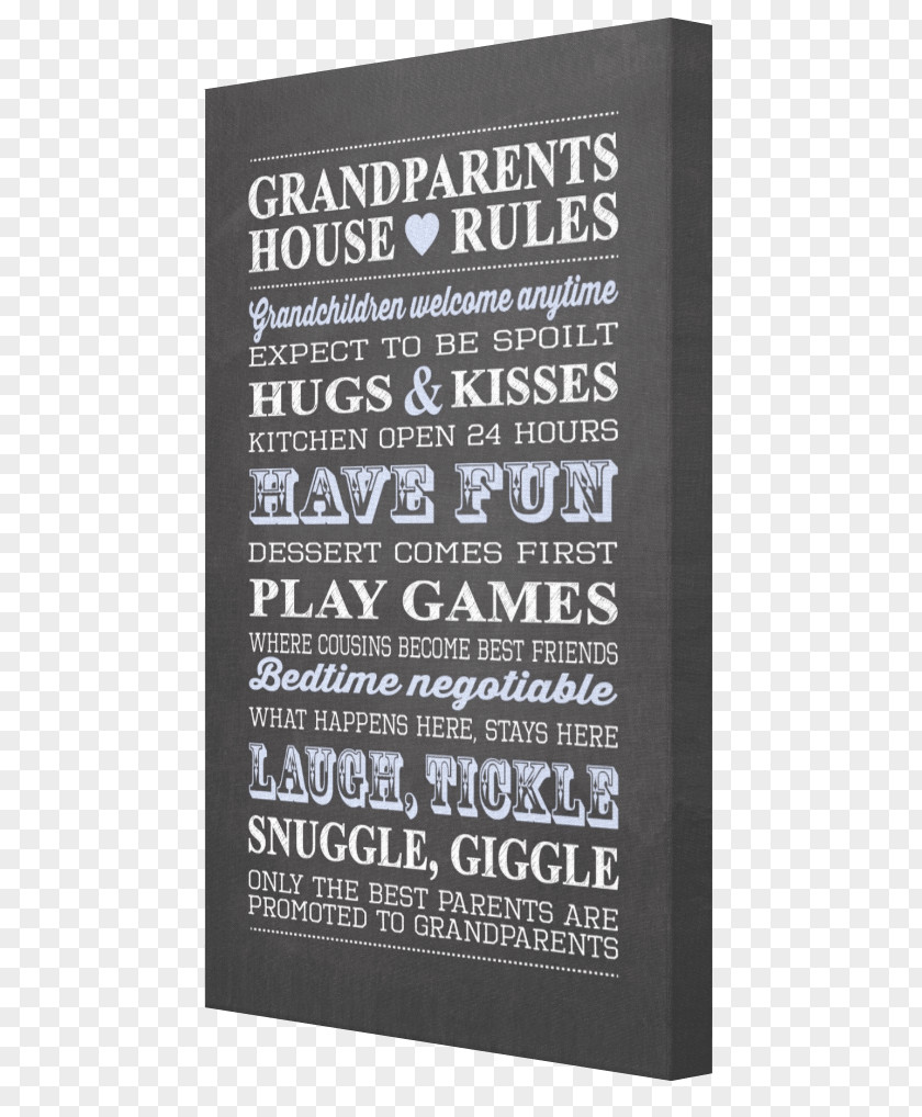 House Rules Canvas Print Art Grandparent 2: Niji Iro No Sketch PNG