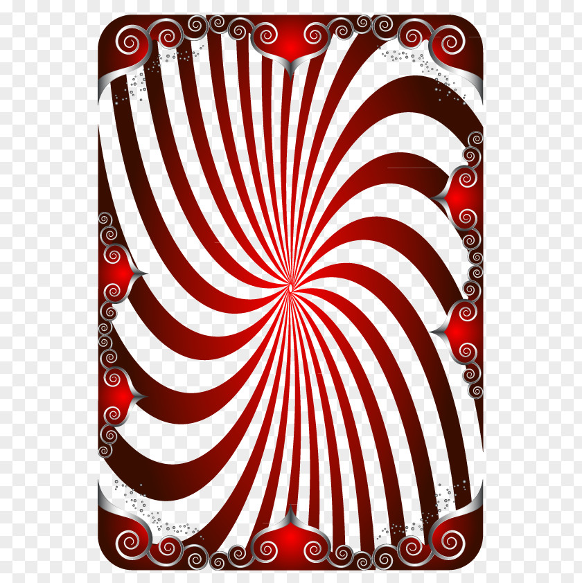 Red Spiral Stripes Rounded Corners Angle Green Curve PNG