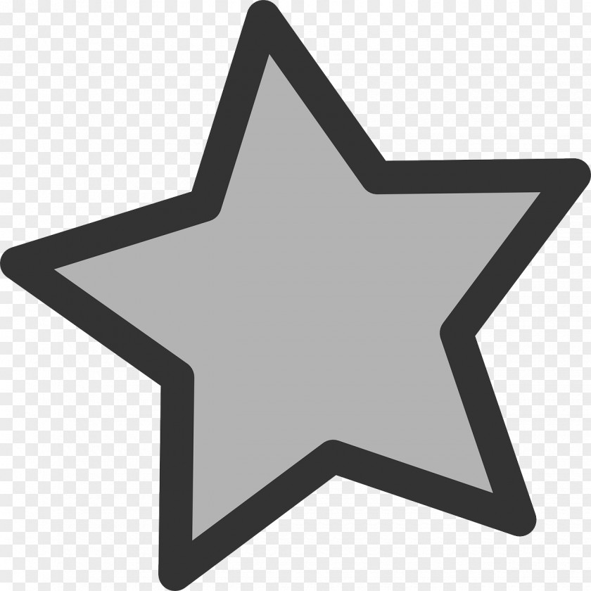 Star Clip Art Openclipart Grey Image PNG
