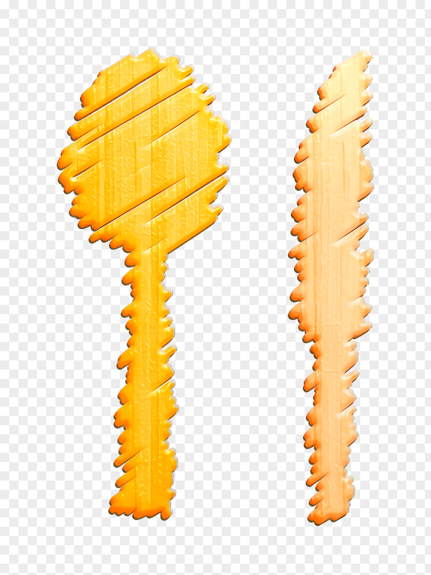 Yellow Table Icon Cutlery Dinner Fork PNG
