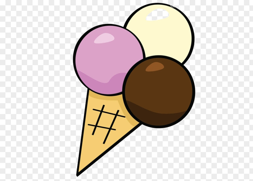 Cartoon Ice Cream Cone Chocolate PNG