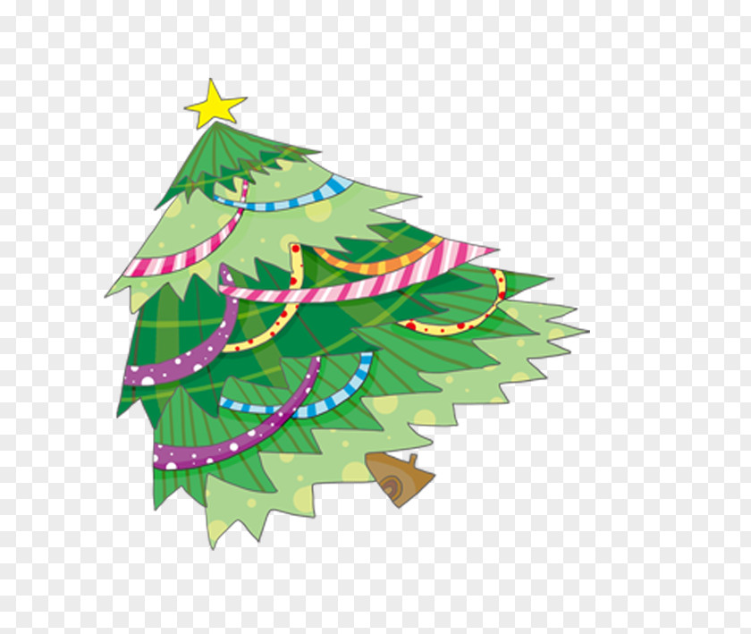 Christmas Tree Santa Claus Illustration PNG