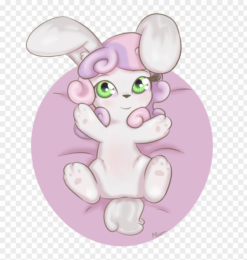 Computer Mouse Easter Bunny Cartoon Pink M PNG