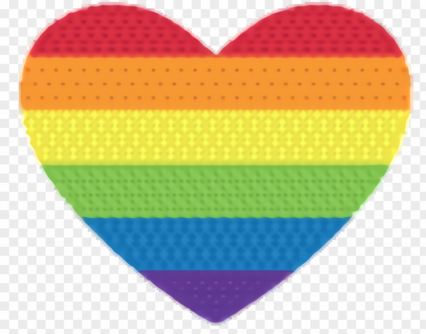 Pink Purple Rainbow Heart PNG