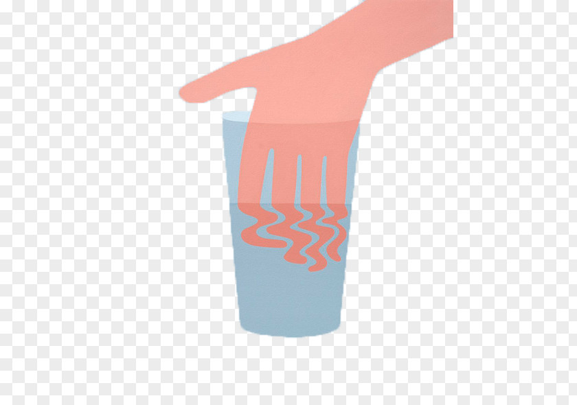 Glass And Hands T-shirt Thumb Cup PNG