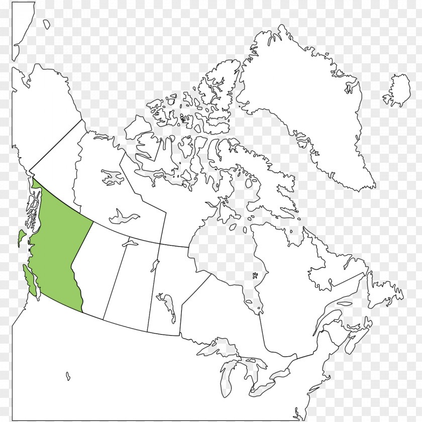 Canada Blank Map Provinces And Territories Of Geography PNG