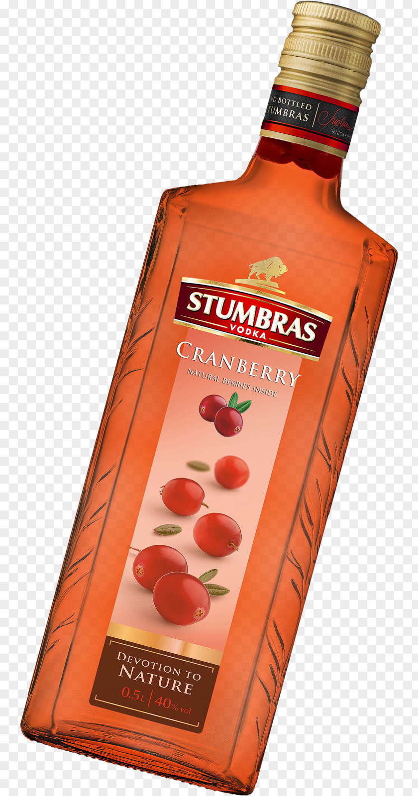 Cranberry Vodka Liqueur Stumbras Juice Cocktail PNG