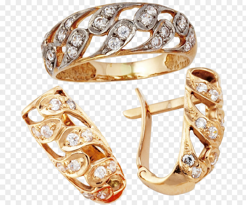 Gold Silver Wedding Ring Body Jewellery Bling-bling PNG