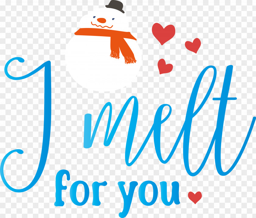 I Melt For You Snowman PNG