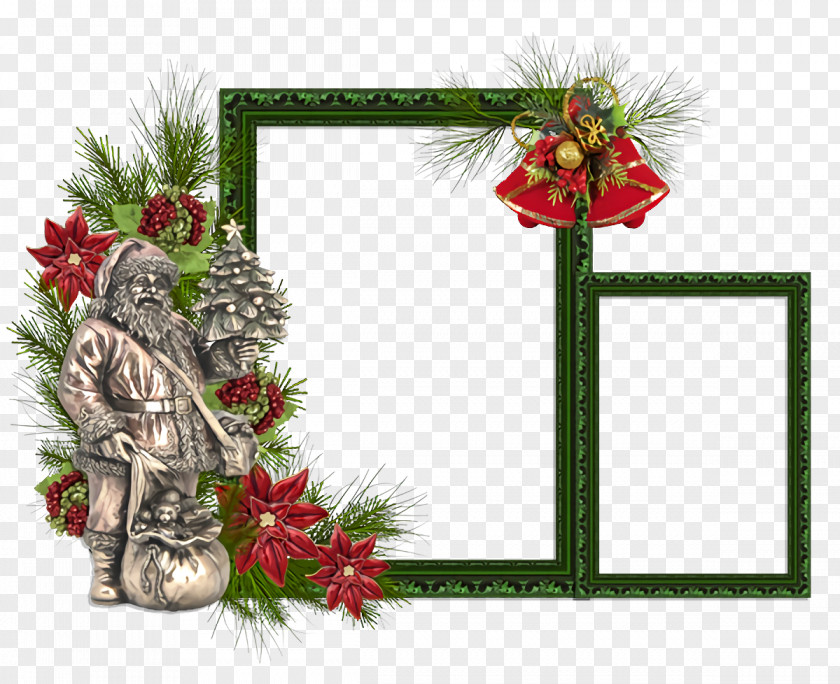 Interior Design Pine Family Christmas Frame Border Decor PNG