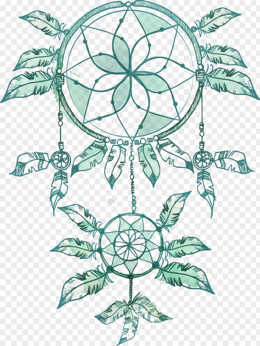 Vector Painted Dreamcatcher Euclidean Illustration PNG