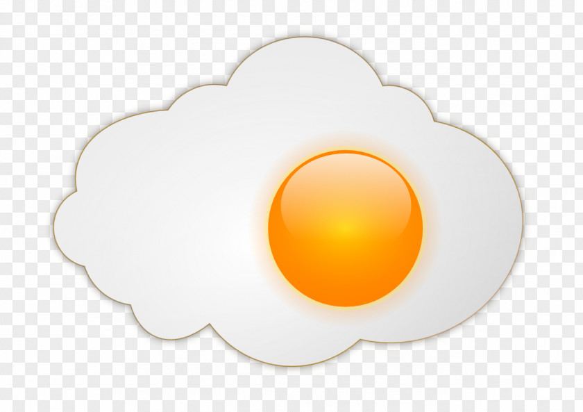 Fried Egg Image Circle Wallpaper PNG