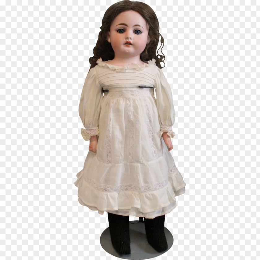 Ruby Dress Doll Gown Figurine Beige PNG