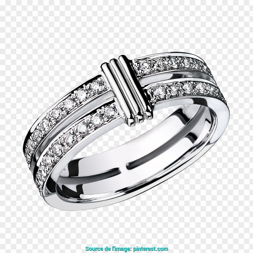 Wedding Ring Diamond Mauboussin Gold PNG