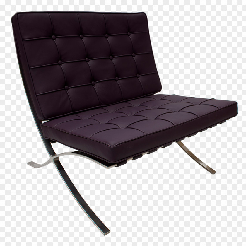 Barcelona Chair Couch Industrial Design PNG