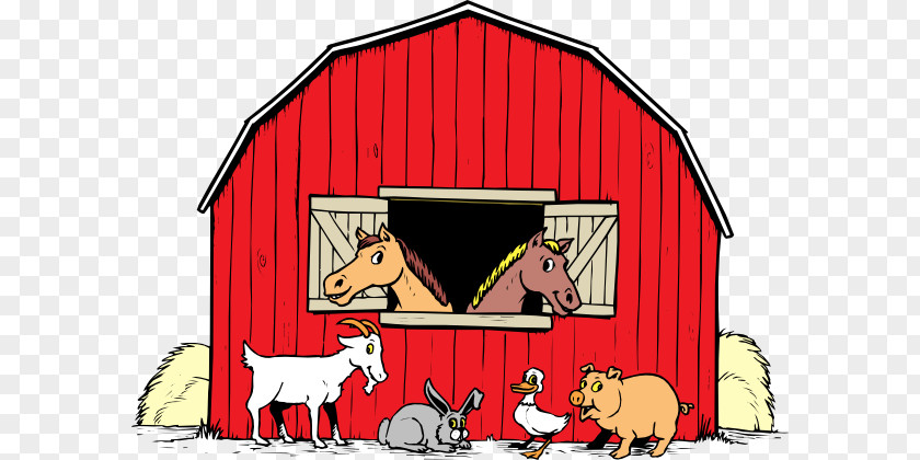 Barnyard Cliparts Black And White Farm Barn Clip Art PNG