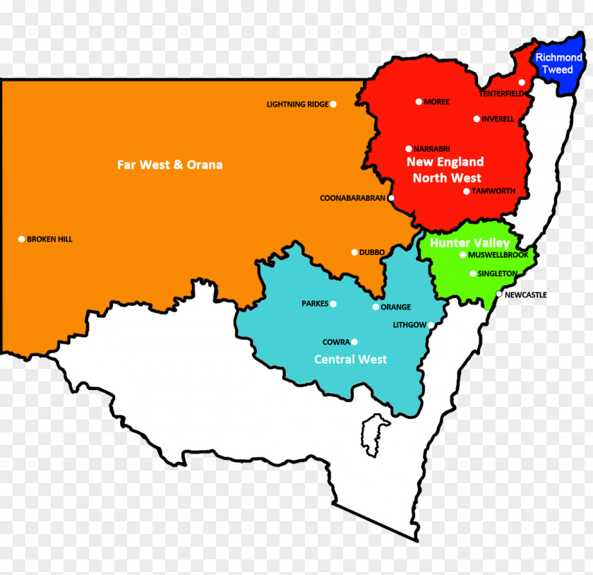 Central West New South Wales Orana Training Skill Map PNG