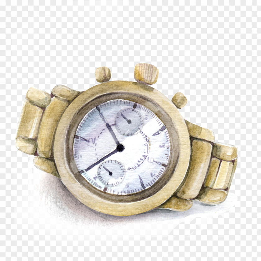 Hand-painted Watches Watch Watercolor Painting PNG