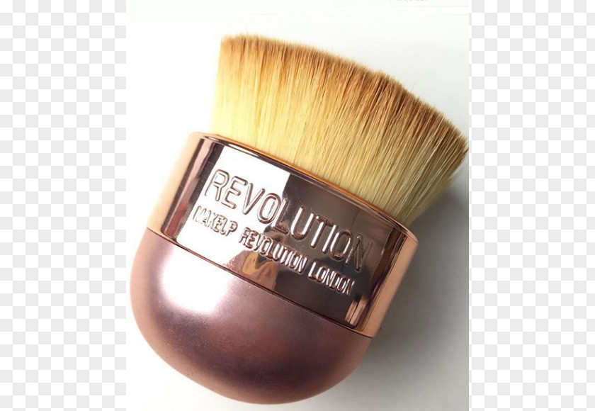 Kabuki Shave Brush Cosmetics Brown Face Powder PNG