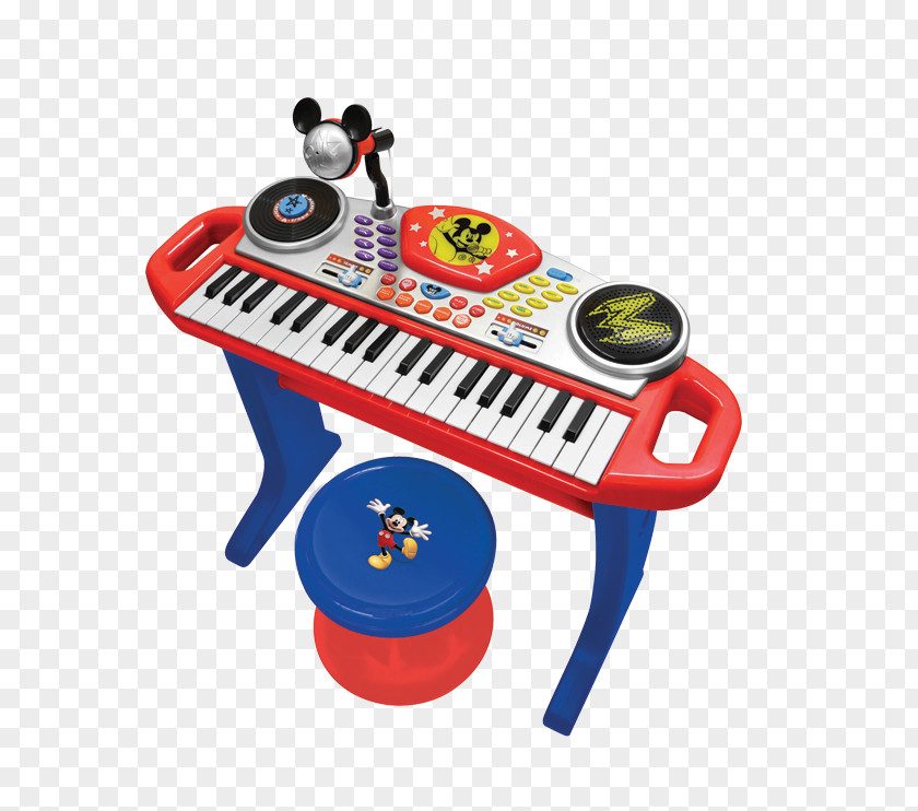 Mickey Mouse Digital Piano Electronic Keyboard Musical Toy PNG