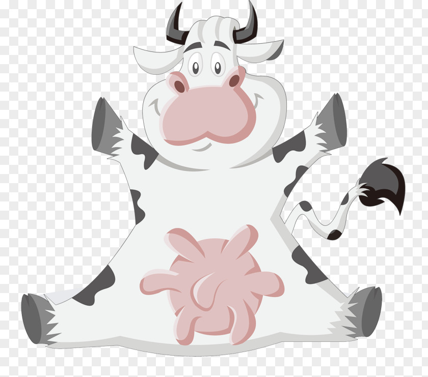 Animal Cow Cattle Cartoon Clip Art PNG