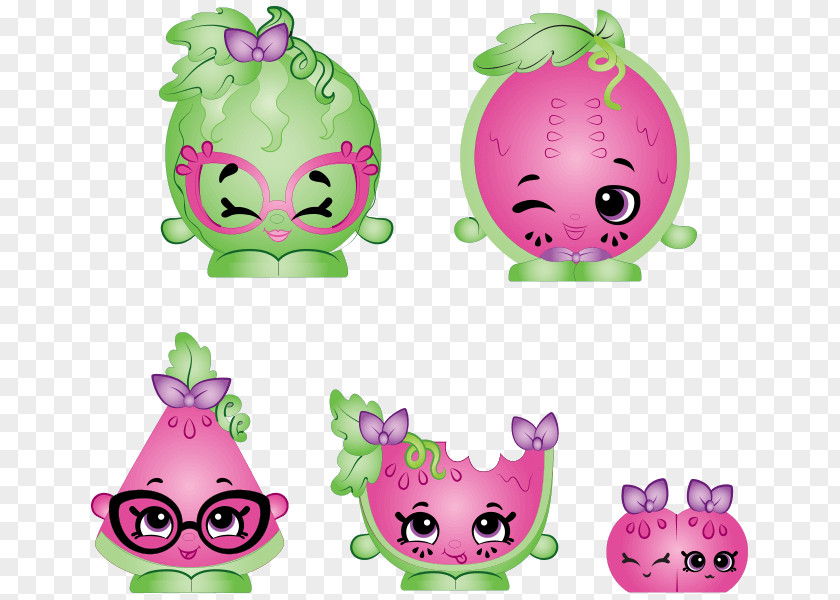 Animal Figure Pink Watermelon Cartoon PNG