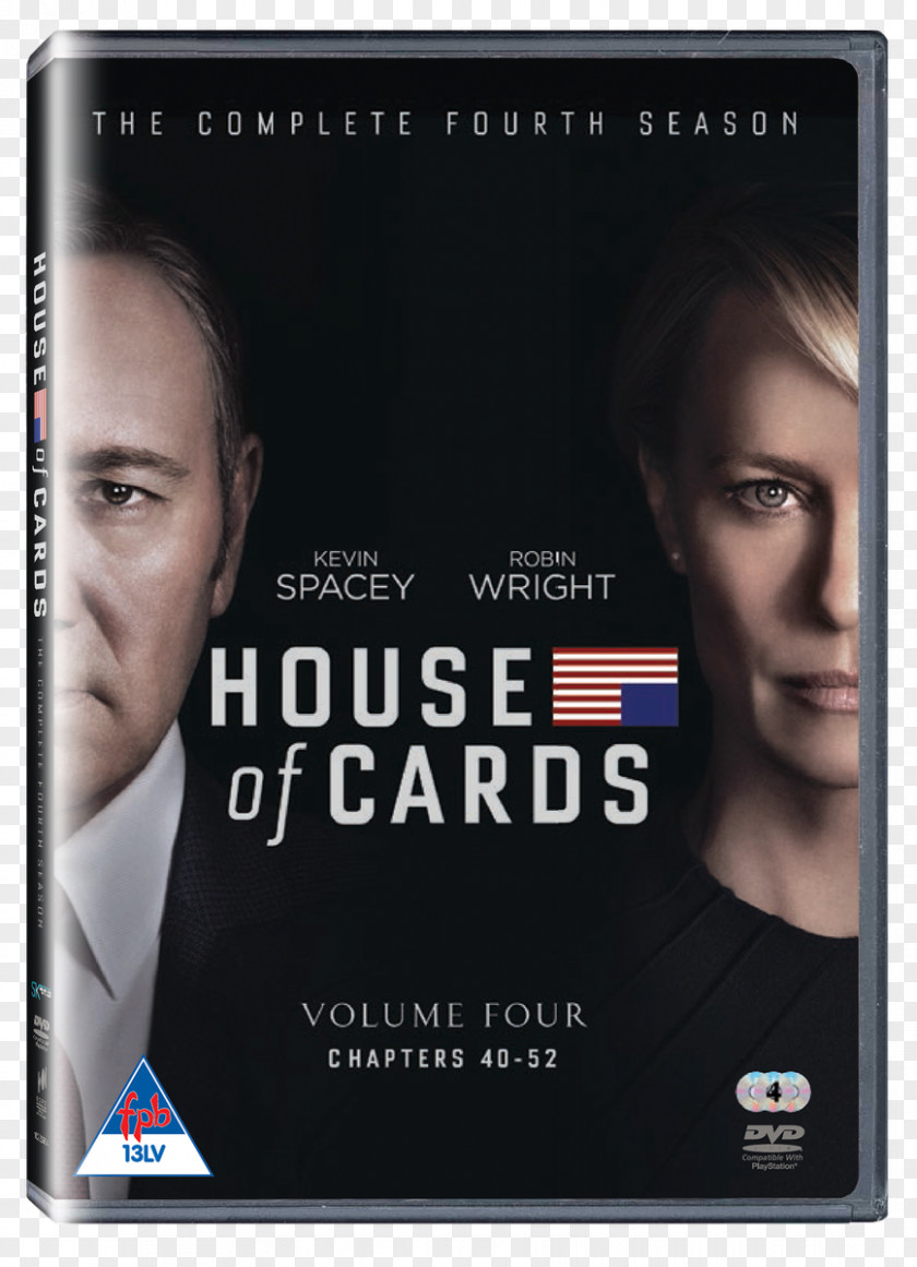 Season 4 Blu-ray Disc Francis Underwood DVD Television ShowDvd House Of Cards PNG