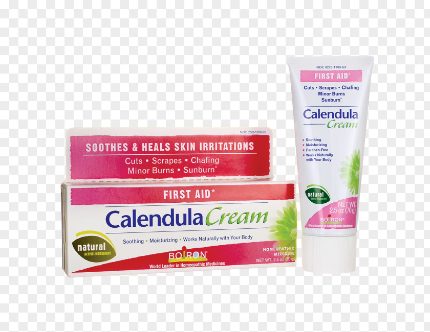 Calendula Officinalis Cream Lotion Boiron First Aid Supplies PNG