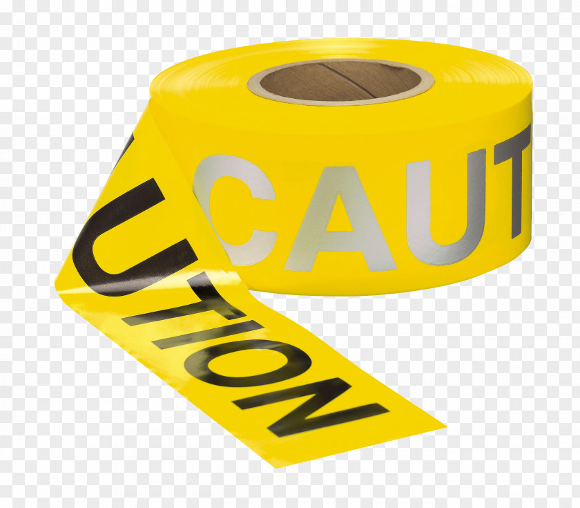 Caution Tape Adhesive Barricade Flagging Plastic Police Line PNG