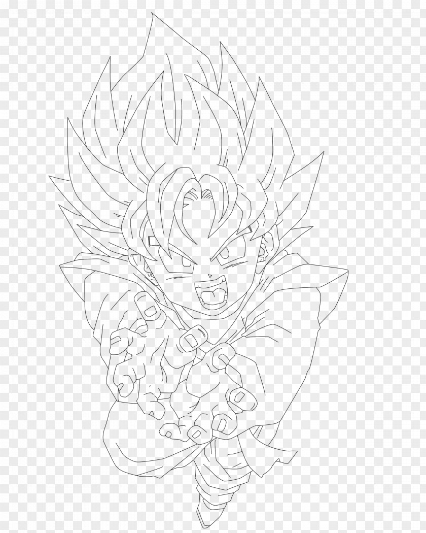 Goku Psd Floral Design Petal Leaf Sketch PNG