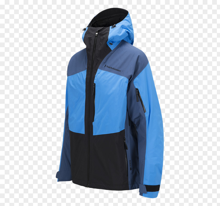 Jacket Peak Performance Hood Blue Bluza PNG