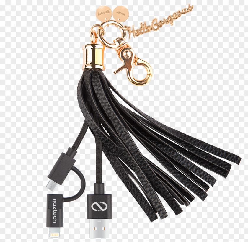 Tassel Key Chains Battery Charger MFi Program Fringe PNG