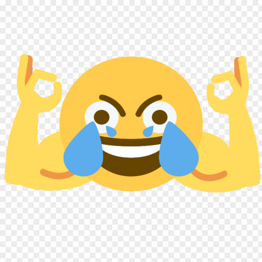 Emoji Face With Tears Of Joy Discord Social Media Sticker PNG