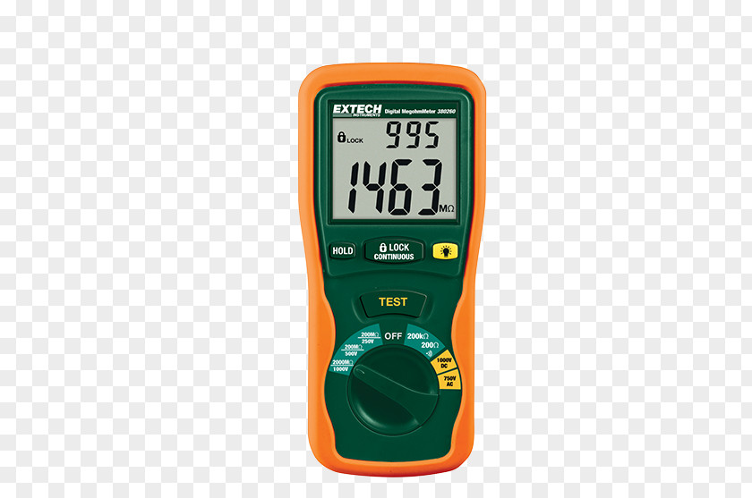 High Voltage Megohmmeter Extech Instruments Multimeter Light Meter PNG