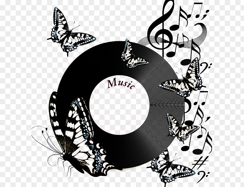 Music Butterfly PNG clipart PNG