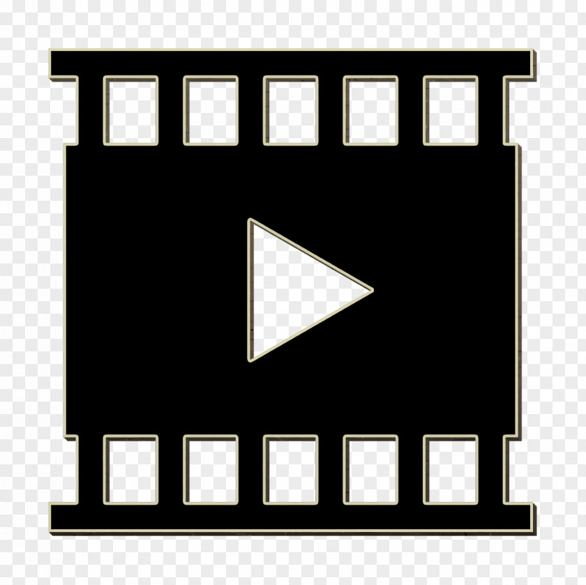 Solid Media Elements Icon Movie Video Player PNG