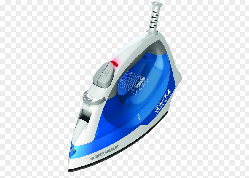 Steam Iron Clothes Black & Decker Toaster Home Appliance PNG