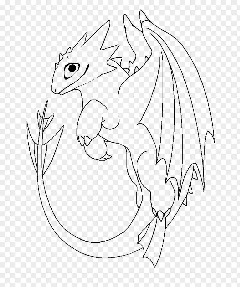 Baby Dragon Lineart Line Art How To Train Your Drawing PNG